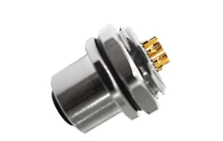 M12 Femella Tipus de soldadura posterior fixat A-Codificació 4PIN M16*1,5