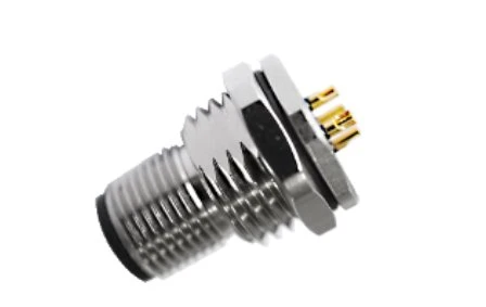 Tipus de soldadura mascle M12 amb fixació frontal A-Codificació 8PIN M16*1,5