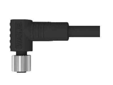 M5 Femella Angle Recte Unshield A-Codificació 4PIN PVC Filferro 3.0M