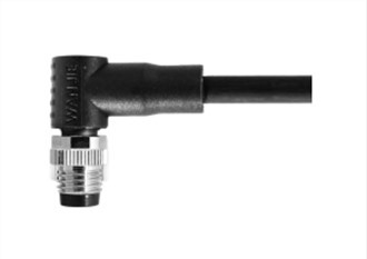 M8 Mascle Angle Recte UnShield A-Codificació 3PIN PVC 2.0M M8X1.0
