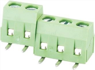 Connector de terminal d'angle recte de cargol PCB de 5,0 mm