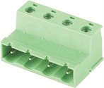 Bloc de terminals de pas en angle recte 7,62 mm