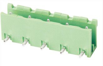 Capçalera de bloc de terminals angle recte 7,5 mm